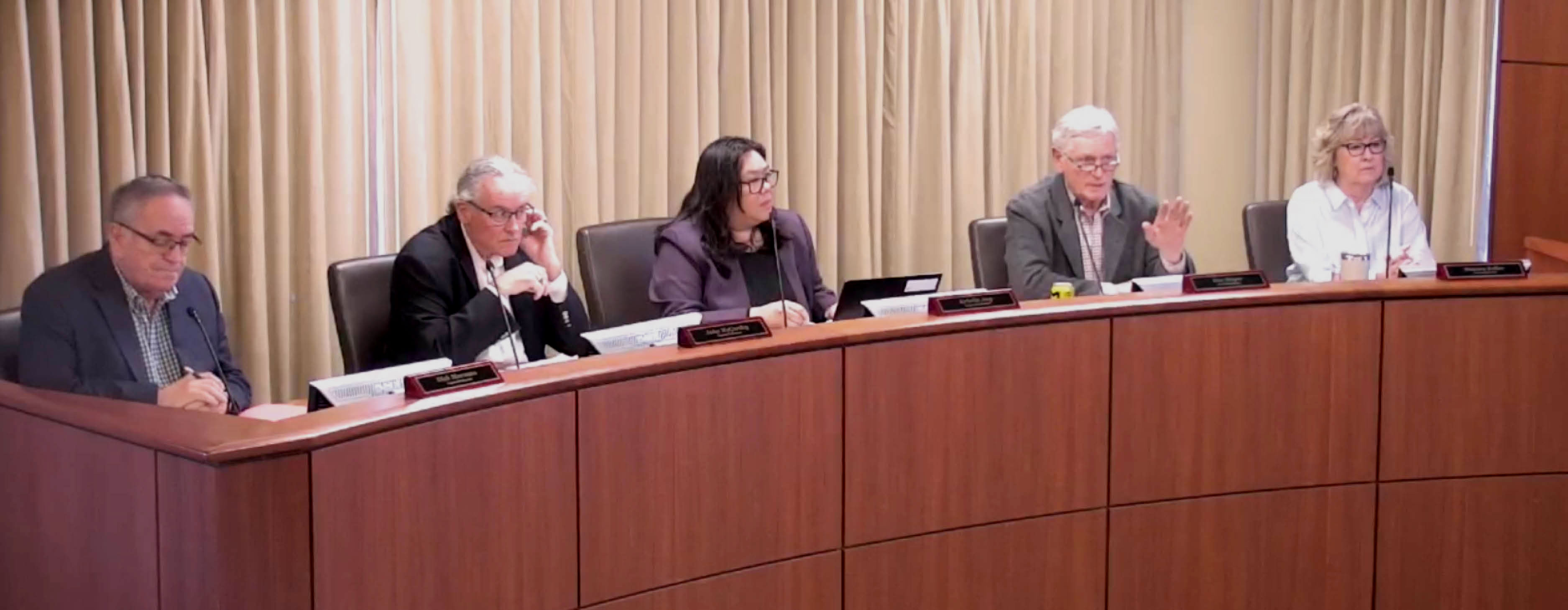 2024 Port of Tacoma Commissioners preside over a meeting on February 2
