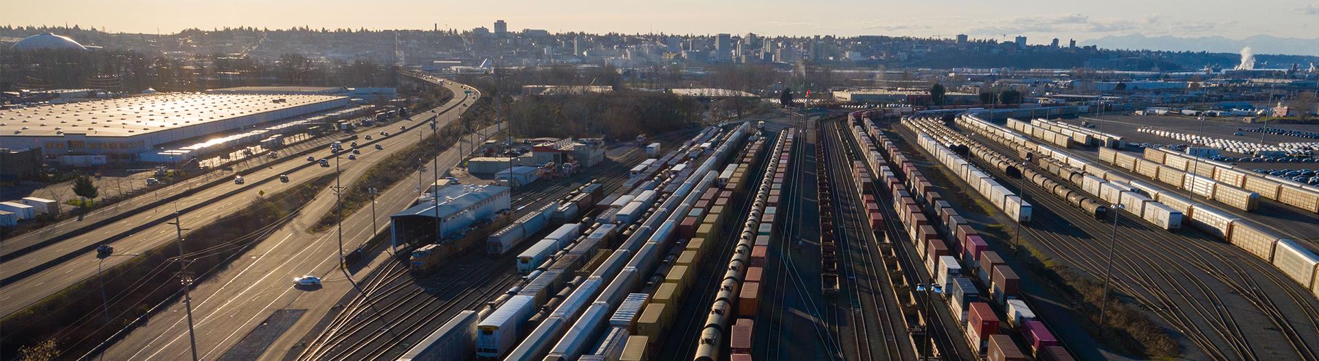 photo of a rail yard
