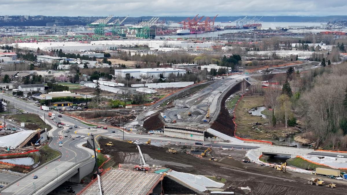 Drone shot of SR-167